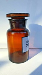 Vintage Brown Apothecary Pharmacy Brown Jar 250 ml BISMUTHUM CARBONICUM