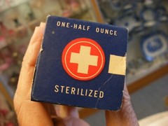 Antique Vtg Medical Dental Pharmacy – American White Cross Cotton – Unopened Box