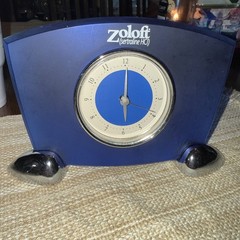 Vintage Zoloft Pharmaceutical Drug Rep Promotional Quartz Desk Clock Non-Working