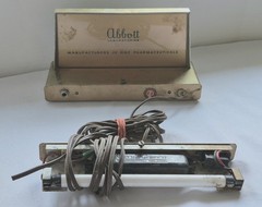Vintage Abbott Laboratories Electric Advertising Light-up Pharmacy Sign