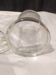 Vintage Apothecary Pharmacy Clear Glass Jar with Knob Lid