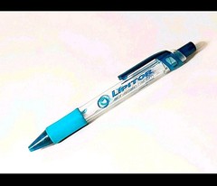 Vintage Pfizer Lipitor Translucent Teal Click Ballpoint Pen Drug Rep Pharmacy