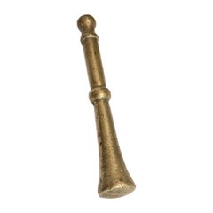 Apothecary 5.3lb Brass Mortar and Pestle 6″x4.75″ Chalice Goblet Form Vintage