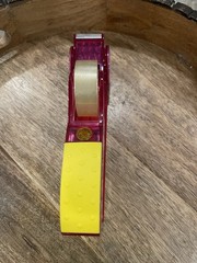 AMBIENCR Pink and Yellow Tape Dispenser with Tape and Box