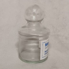 Micronase Drug Rep Pharmaceutical Advertising Apothecary Jar With Lid Glass