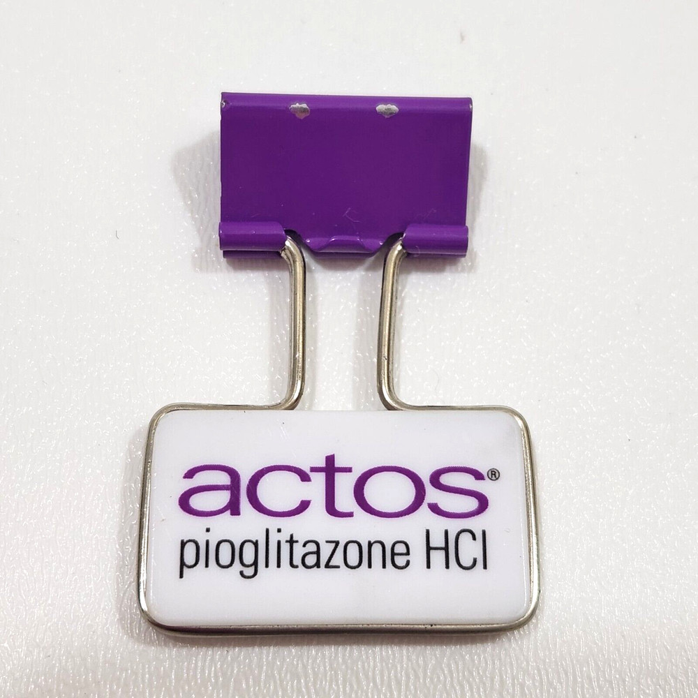 ACTOS Pioglitazone HCI Pharmaceutical Advertisement Paper Clip