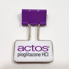 ACTOS Pioglitazone HCI Pharmaceutical Advertisement Paper Clip