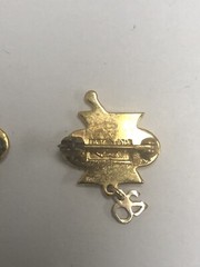 VINTAGE REXALL DRUG SET OF FOUR 14k YELLOW GOLD PINS – 15, 20, 25, 30 YEARS