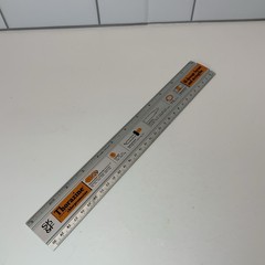VINTAGE SKF THORAZINE ANTIPSYCHOTIC MEDICATION ADVERTISING METAL 12″ RULER