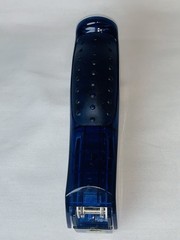 Vintage SINGULAIR Drug Rep Stapler – Blue Stand-Up Desktop Collectible Rare