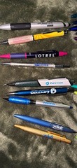 28 VTG Pharmaceutical Drug Rep Pen Metal Lipitor Zoloft Lexapro Zyban Viagra+