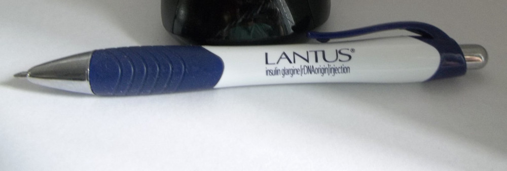 LANTUS Promo Pen – Mixed Metal/Plastic – Rubber Grip
