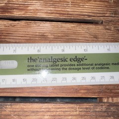 Vintage 1978 Phenaphen 650 w Codeine Drug Rep Ruler Pharmaceutical Medical Promo
