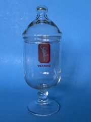 Vtg RX Glass Apothecary Jar Pharmacy Tinactin 1970s 1980s Robinhood Advertising