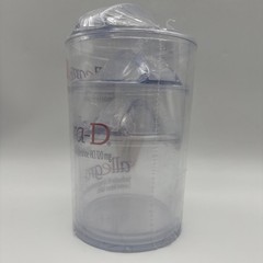 DRUG REP RARE ALLEGRA-D CLEAR PLASTIC/ACRYLIC CANISTER Set of 5 Pharmaceutical