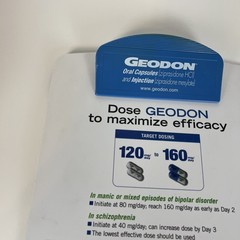Zyprexa And Geodon Clip Boards Pharmaceutical Advertising