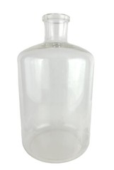17” Tall Vintage Pyrex Clear Glass Science Labware Bottle Hand Blown