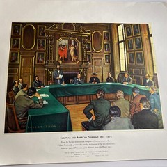 A HISTORY OF PHARMACY IN PICTURES 1954 PRINT# 28 Great Gift For Doctor 22″×18″