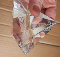 Rare Vtg Drug Rep Sample Tilade Inhaler Crystal Pyramid Low Lmt. Prod FREE Shp