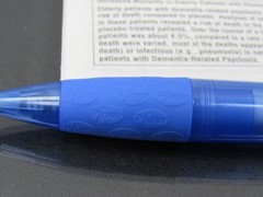 Geodon PEN Drug Rep Pharmaceutical Advertising Unique Pfizer Gripper w/ Info