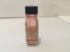 Vintage 1950s Glass Pharmaceutical Bottle BAUER & BLACK Merthiolate ANTISEPTIC