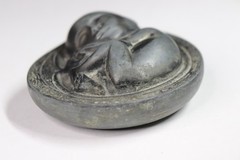 VTG Tabron Metal Paperweight Salesman Sample Gift Fetal Baby Parke-Davis (s824)