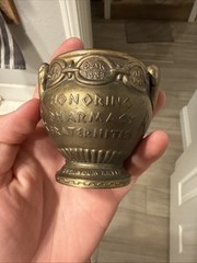 Vintage 1979 Shering RX Mortar & Pestle Honoring Pharmacy Fraternities
