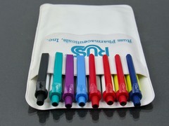 Russ Pharmaceuticals Vintage Pocket Protector + BIC PENS Drug Rep Advertising