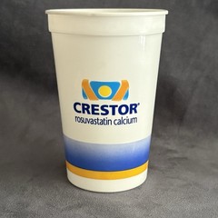 Crestor Rosuvastatin Calcium Promo Cups Set of 5 Pharmacy Advertising 5”