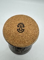 Vintage SCHERING Brown Ceramic Mortar Apothecary Pharmacy RX With Pestle