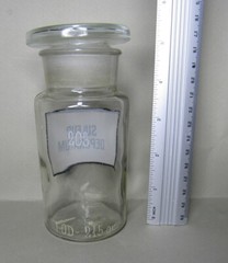 Vintage Medical Science Glass Bottle,Germany,SULFUR DEPURATUM