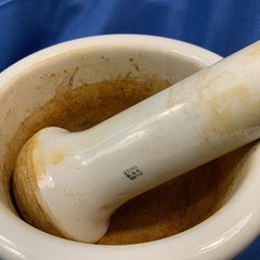 Vintage Coors Mortar #14 & Pestle 52015 Huge Heavy White Ceramic Porcelain 4.4lb