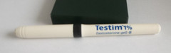 Testim 1% Promotional Pen – Bic Grip Roller, Medium Weight (Lot of 3, Dried Tips