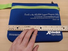 Xeloda Capecitabine Pharmaceutical Medical Drug Rep Advertising Zipper Bag