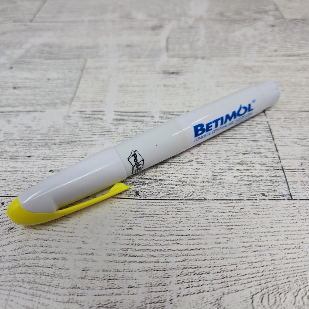 Betimol Pharmaceutical Drug Rep Pen Highlighter Post-It Dispenser WORKS