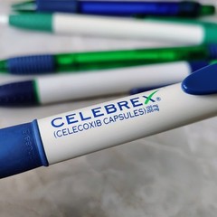 Lot Of 8 Celebrex Plastic Metal Pharmaceutical Drug Rep Promo Advertising Pens