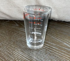 Vintage Elixophyllin Asthma Medication Dosing Shot Glass Measuring Cup