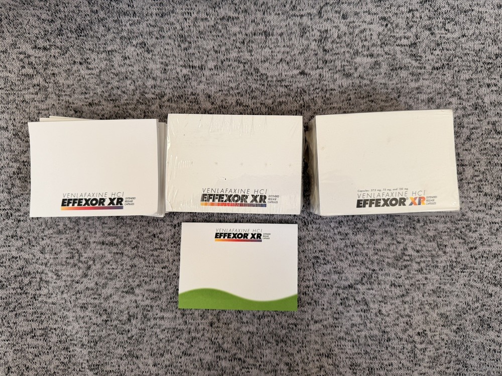 Lot – Effexor Sticky Note Pads Post it Drug rep pharmaceutical advertising AS IS