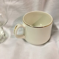 DOCTOR PHARMACIST Apothecary CADUCEUS RX GOLD RIM Coffee Cup and Glass Set