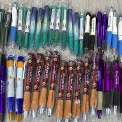 Lot of 52 Metal and Plastic Pharmaceutical Drug Rep Pens Medical Collectibles
