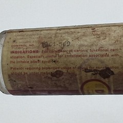 RARE Vintage DECHOTYL Decholin Ames Company Clear Glass Medicine Bottle EMPTY