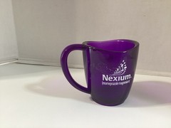 Nexium Purple Acrylic Coffee Cup Mug Transparent Drup Rep Pharmaceutical Promo