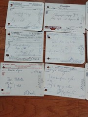 Antique Rx Prescription Forms 1964-65 Paper Ephemera Indiana Pharmacy Set Of 12