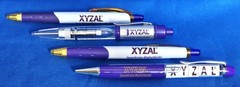 XYZAL Drug Rep Ink PENS Light Up Floating Letters Collectible Pharmaceutical New
