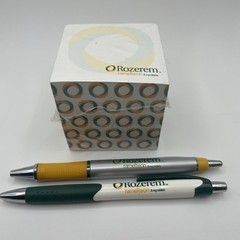 New Sealed Drug Rep ROZEREM Note Pad Pens Cube Medicine Pharmaceutical Pen