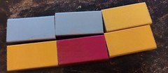 Vntg 1930s Prescription Pill Box C.C. Yockey Correctionsville Iowa Pharmacy Set