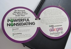 Allegra Golf Putting Travel Set w/ 3 Balls & Case Drug Rep Pharmaceutical Promo
