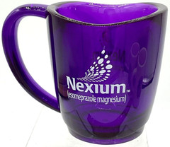 Pharmaceutical Promo Nexium Plastic Purple Mug Drug Rep Premium Giveaway