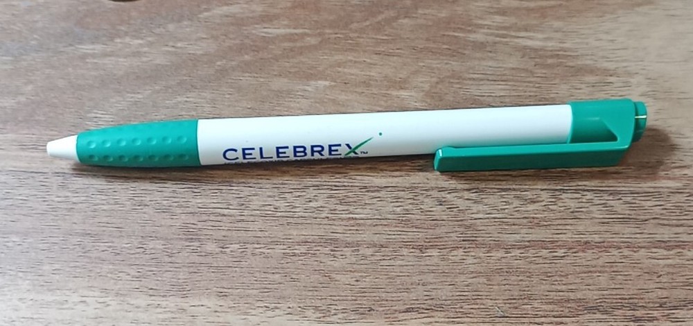 Celebrex Green White Pharmaceutical Drug Rep Pen