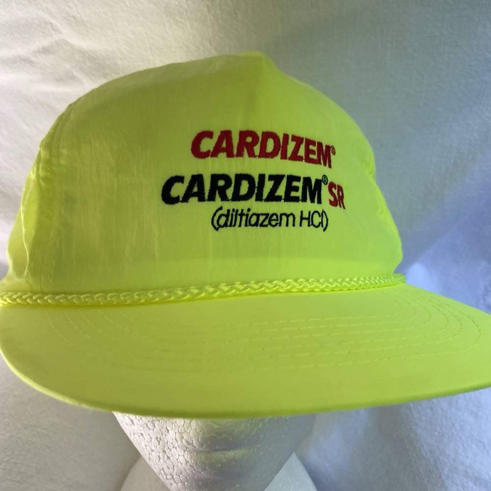 Cardizem Neon Baseball Cap Hat Rare Drug Rep Advertising Big Pharma